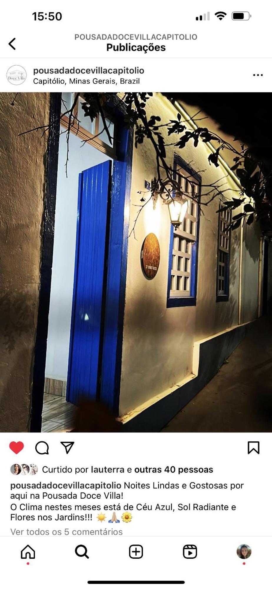 Pousada Doce Villa Capitólio Kültér fotó